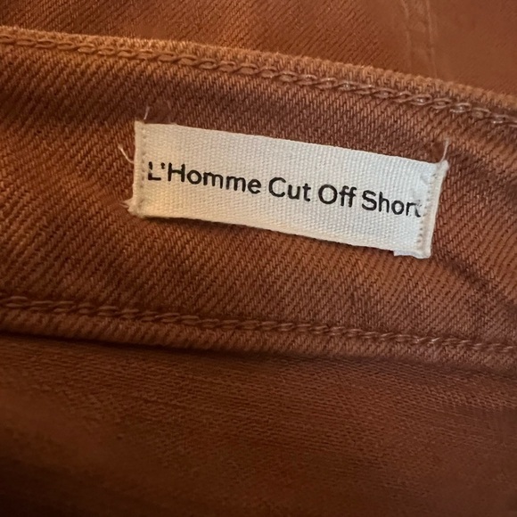 FRAME L’HOMME DENIM FRAYED SHORTS BRICK NEW - Picture 6 of 8